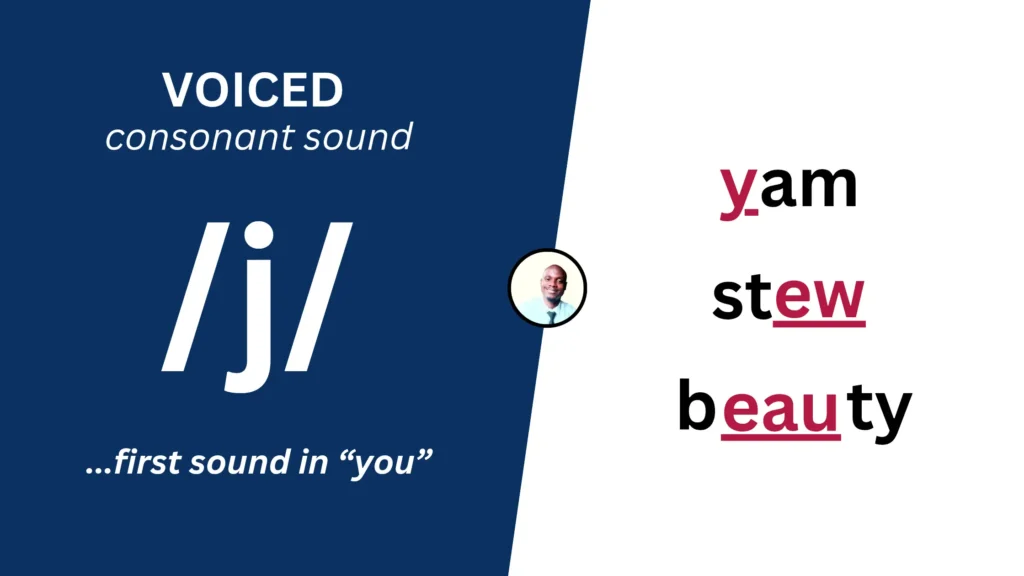 Voiced consonant sound /j/